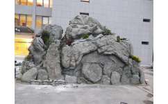 寧夏水泥假山廠家 軍藝雕塑引領水泥假山假樹批發新潮流